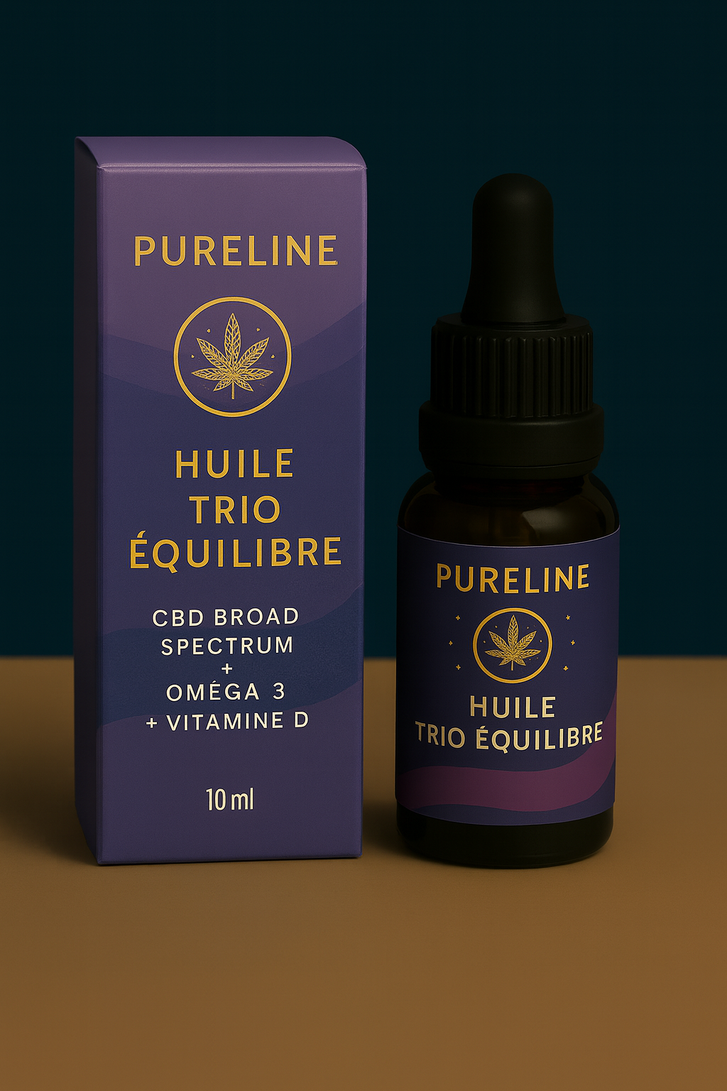 Huile Trio CBD - Omega 3 Vitamine D équilibre